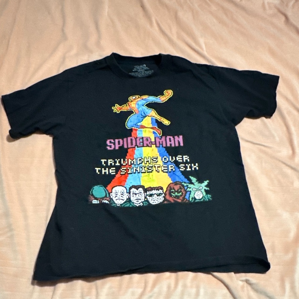 Marvel Black Cotton T-Shirt
